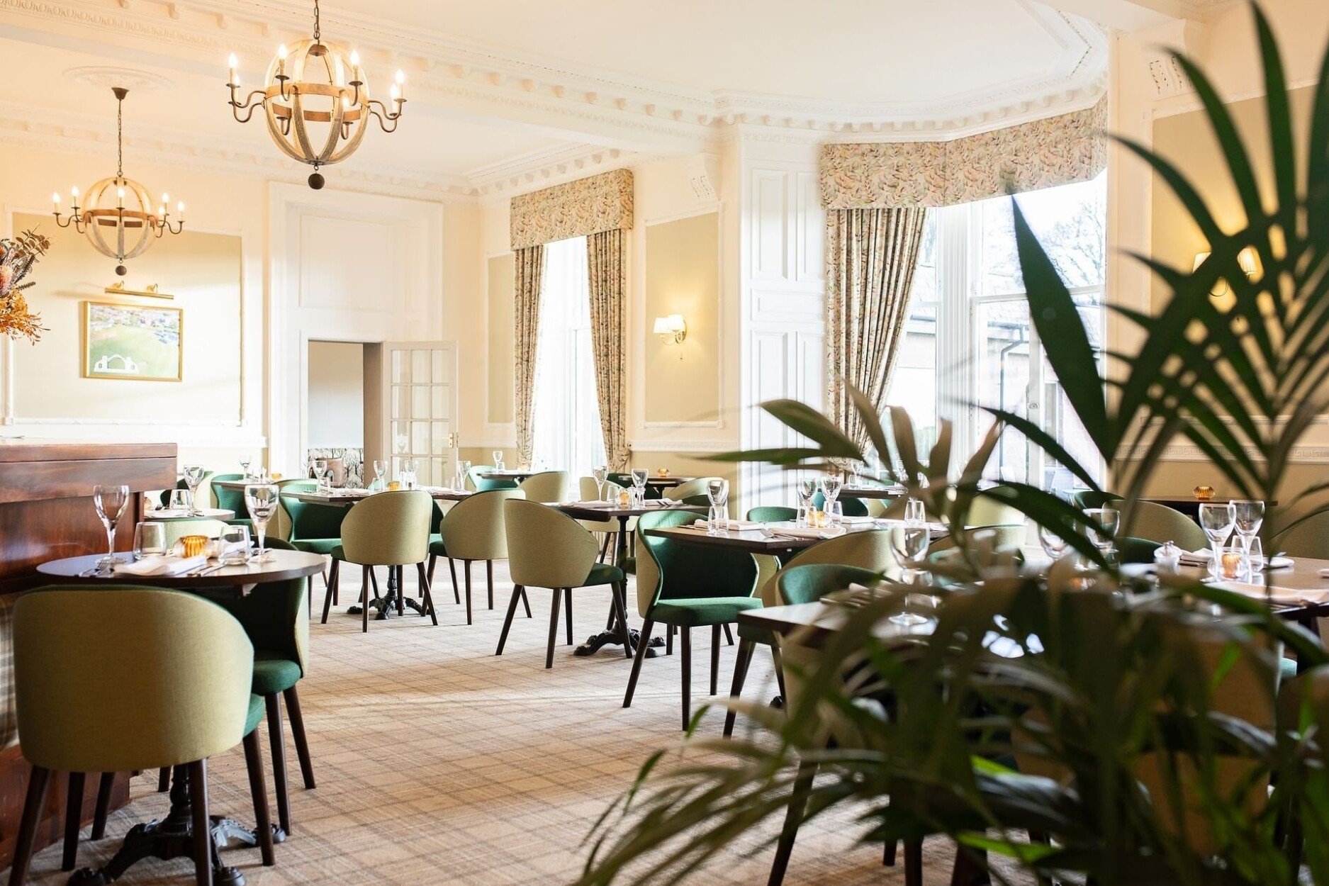 Dining Tables in teh Fairways Brasserie and Grill at the Glenesk Hotel Angus