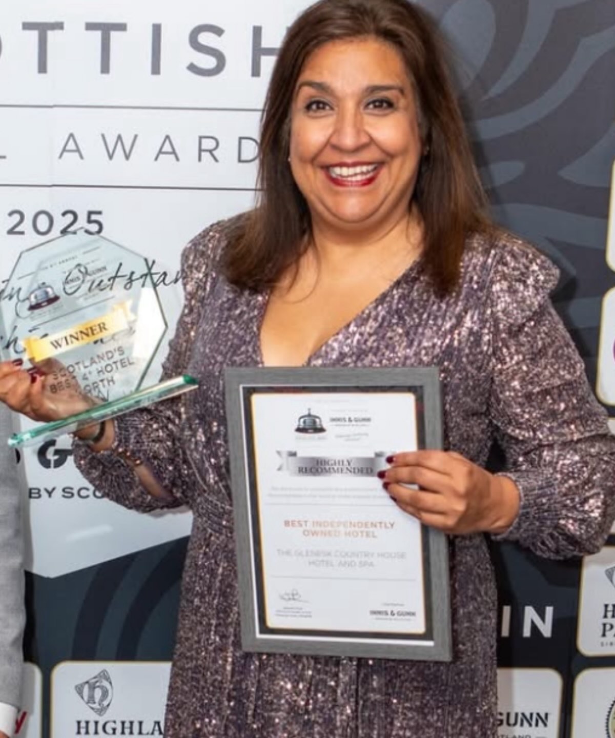 Ritu Dutt image of Glenesk Country Hotel Owner with 2025 Awards